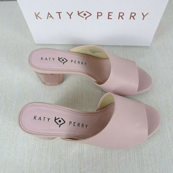 New Katy Perry The Landen Mules Sandals Pink 7 - Picture 6 of 11